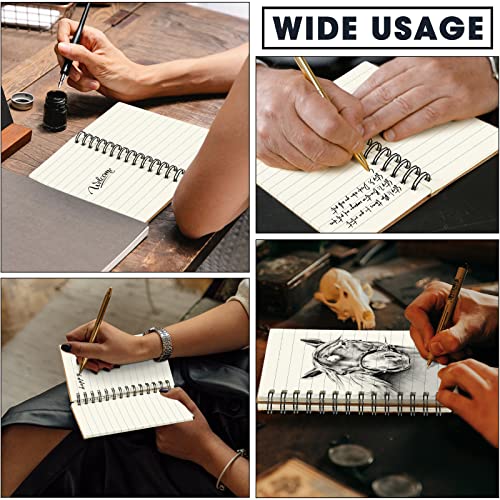 Jutom 18 Pcs Small Spiral Notebook Memo Pad 3x5, Kraft Color - color: Kraft Color