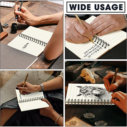 Jutom 18 Pcs Small Spiral Notebook Memo Pad 3x5, Kraft Color - color: Kraft Color