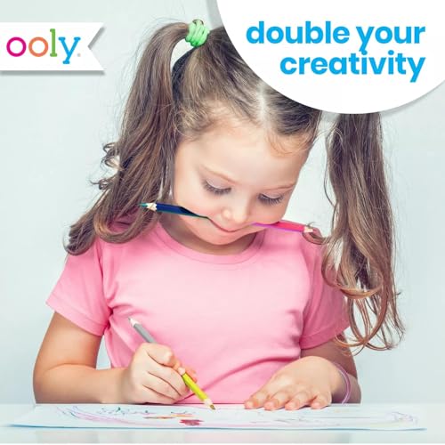 Ooly Double-Ended Colored Pencils, Set of 12, 24 Colors - style: Double-Ended