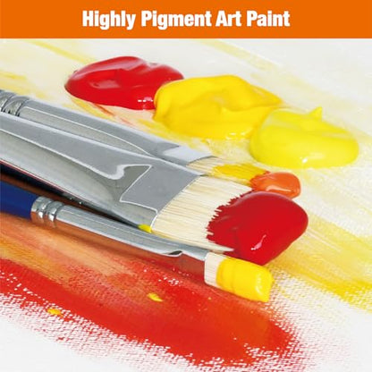 48 Colors Professional Acrylic Paint Set, Artist Paint Supplies - color: 48 Colors