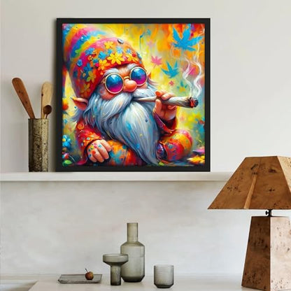 Ohhvvow Christmas Diamond Art Painting Kits for Adults, Full Drill Santa Claus Diamond Dots Paintings for Beginners 5D Round Diamonds Pictures Gem Art Painting Kits DIY Crafts, 14x14 Inch - color: Santa Claus