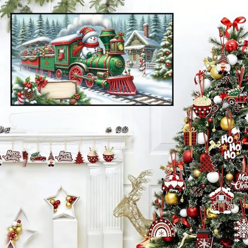 Extra Large Diamond Art Kits for Adults, 5D Diamond Painting Kits 28x16 In - color: Christmas Big Diamond Painting