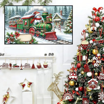 Extra Large Diamond Art Kits for Adults, 5D Diamond Painting Kits 28x16 In - color: Christmas Big Diamond Painting
