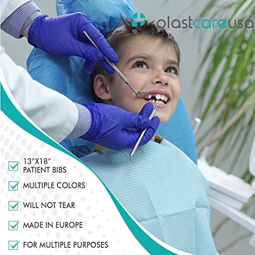 Disposable Dental Bibs 13"x18" (125 Pack) - 3 Ply Waterproof Tattoo Bib Sheet for Patients - Dentist or Medical Tray Cover and Nail Table Cover Supplies, Lime Green - color: Lime Green