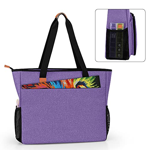 LUXJA Diamond Painting Carrying Case for A3 Light Pad, Purple - color: Purple
