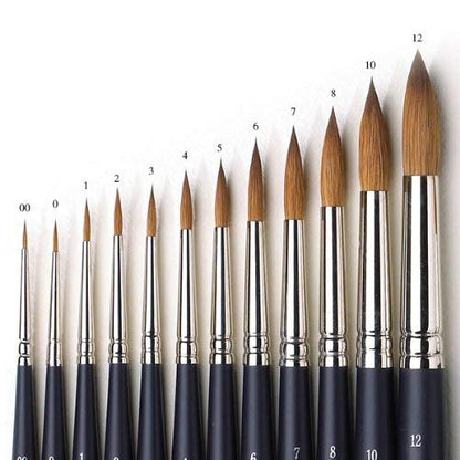 Winsor & Newton Professional Watercolour Sable Brush, Round #4 - size: #4, style: Round