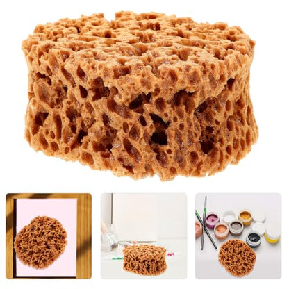 UPKOCH Reusable Natural Sea Sponge Painting Tool 5.90X4.72X2.75In Texturing Sponge for Wall Art Decorative Crafts and DIY Painting Projects