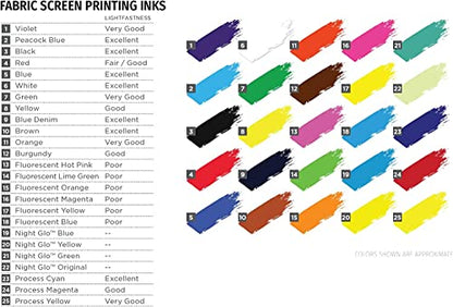 Speedball 46213 1483703 Screen Printing Ink, 8 fl. oz. Capacity, Acrylic, Fluorescent Lime Green - color: Fluorescent Lime Green