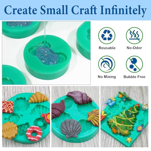 JDiction Reusable Silicone Mold Making Kit, 16oz Remeltable Silicone for Mold Making, No Mix, Non-Toxic, Odorless Silicone Rubber for Resin, Epoxy, Picky Pad, Clay, Soap, Candle, Small Crafts
