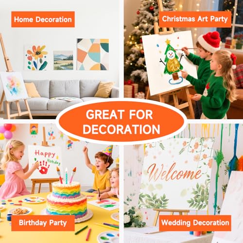 Shuttle Art 52 Pack Canvas for Painting, Multi-Size 5x5/6x6/8x8/10x10 Inch Blank Canvas Boards for Painting, 100% Cotton Primed White Art Canvas, Ideal Art Supplies for Kids Adults Acrylic OilPainting - size: 52 Pack - 13 of Each 5x5, 6x6, 8x8, 10x10 inch