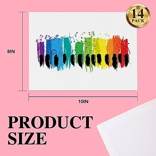 ESRICH 14 Pack 8x10 Primed Canvas Boards for Painting, Ideal for Starter - size: 8*10in 14pack
