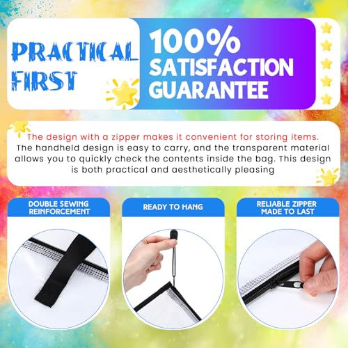 Shinylin 24 x 36 Inches Large Art Portfolio Bag, Portfolio Folder for Artwork with Zipper and Handle, Poster Storage Bag Mesh Folder Organizer for Poster, Scrapbook, Keepsake and Bulletin Board