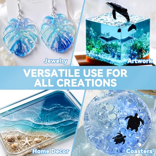LET'S RESIN Epoxy Resin Kit,1 Gallon Bubble Free & Crystal Clear Resin - size: Large