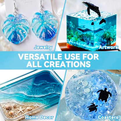 LET'S RESIN Epoxy Resin Kit,1 Gallon Bubble Free & Crystal Clear Resin - size: Large