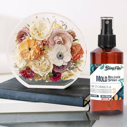 Silicone Mold Release Spray 5.07 fl oz – Non-Stick Resin & Epoxy Release Agent, Fast-Drying Candle Mold Release– Works on Rubber, Concrete, Soap Molds – Easy Cleanup