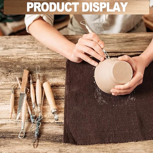 LINPHCEY 40Pcs Clay Sculpting Tools Set Perfect for Polymer Air Dry Modeling Clay Beginners & Professionals Ideal for DIY Pottery & Ceramics Tools for Clay Sculpey Sculpting & Crafting - color: 40PCS/SET