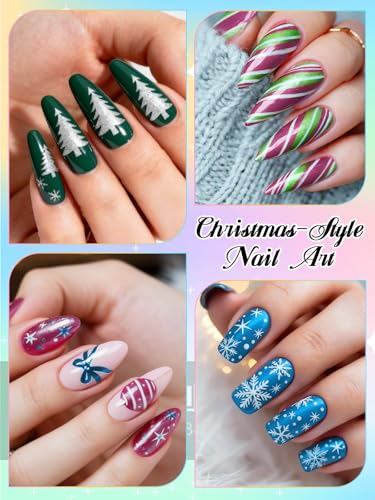 12 Colors 3D Nail Art Pens Set Kalolary Double-headed Nail Point - color: P