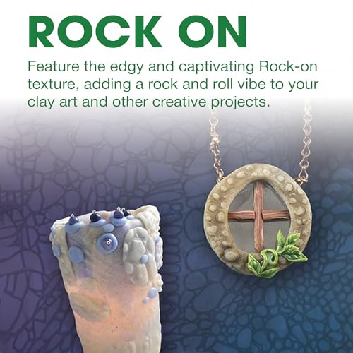 AVES Co Rubber Texture Clay Stamps, Make Impression w/Christi Friesen Stamp - style: Rock-On