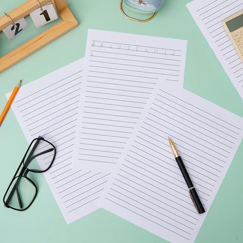 200 Sheets Raised Line Handwriting Practice Paper, Tactile Writing Paper for Kids with Sensory Feedback Lines, Handwriting Improvement Sheets for Students, Teachers and Classroom Use, 11 x 7.9 Inch
