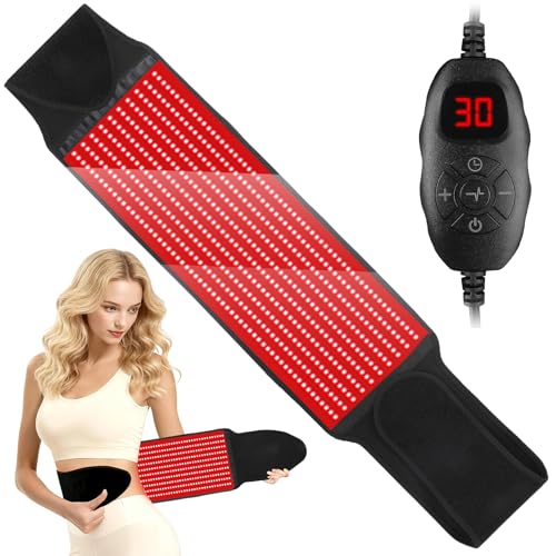 Red Light Therapy for Body, Infrared Light Therapy for Shoulder Waist Muscle, Upgraded 3 in 1 Led Beads, 660nm Red Light & 850nm Near Infrared Light Therapy Belt - size: 600 leds