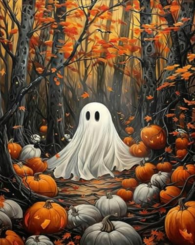 ARPADAMO Halloween Diamond Art Kits for Adults Ghost Forest 12x16in - color: DP04084