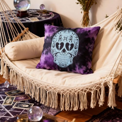 TIAMECH A4 Reusable Mandala Smile Skull Stencil for Painting - style: Smile Heart Eyes Skull