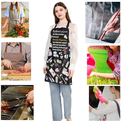 JXGZSO Esthetician Apron - Estheticians & Cosmetologist Apron Gifts for Makeup Artists & Beauticians - color: Esthetician Beauty Apron
