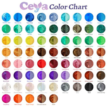 Ceya Mica Powder,5.3oz/150g Tawny Orange Pearlescent Effect Pigment Powder - color: G-Tawny