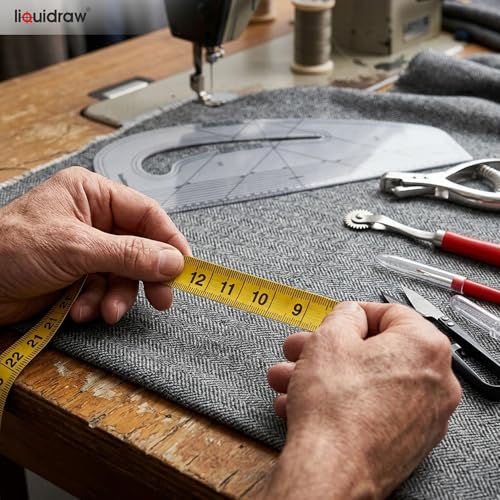 Liquidraw 7 Piece Sewing & Dressmaking Set | Pattern Maker Ruler, Pattern Notcher, Tracing Wheel, Thread Cutter, Seam Ripper, Measuring Tape & Armhole Curve | Professional, Beginner & Hobby Use - style: Pattern Maker Set of 7
