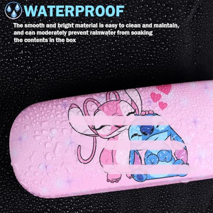 Cute Eyeglass Cases Hard Shell Storage Case Protective Box With Glasses Cloth Adjustable Glasses Strap Ear Grips Hook - color: Set-2