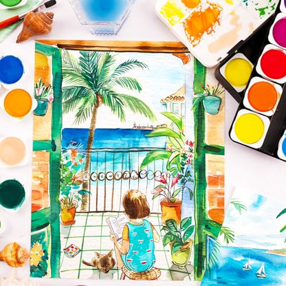PHOENIX 24 Colors Watercolor Cakes - color: 24 Cakes
