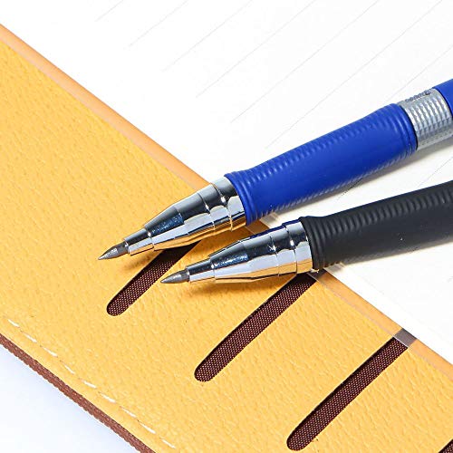 MyLifeUNIT 2.0mm Mechanical Pencil, 2mm Lead Pencil for Draft Drawing, Carpenter, Crafting, Art Sketching (Set of Pencils and Leads) - color: Blue & Black