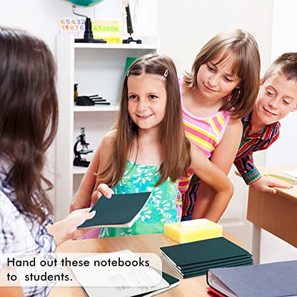 36 Pack Soft Cover Journal Bulk, Feela Lined Blank Travel Journal for Women Men Writing, Notebooks College Ruled for Work, Note Taking Notebook School Business Supplies, 8.2” x 5.5”, A5, Dark Green - color: 36 Dark Green