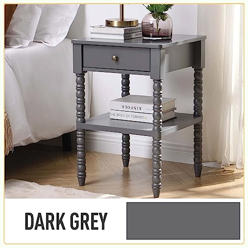 DWIL Acrylic Wood Paint for Furniture - Semi-Gloss Paint Suitable for Wood Surface Renovation, Water-Based All match Paint, Non-Toxic & Odorless, Eco-Friendly & Healthy (32OZ, Dark Grey) - color: Dark Grey