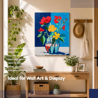 Stretched Canvases for Painting 16x20 Inch 5-Pack, 10 oz Triple Primed Acid-Free 100% Cotton Blank Canvas, Rectangular Canvas for Oil Paint Acrylics Pouring & Wet Art Media, Pour Painting - size: 16"x20"(5-Pack), style: Studio