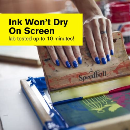 Special Fabric Screen Printing Ink 8 oz, Colour: Red - color: Red, size: 8 fl oz