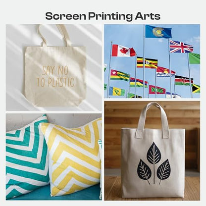 Caydo 2 Pieces Dry Sift Screen Set, 10 x 14 Inch Aluminum Screen Printing Frame with 305 Yellow Mesh for Fabric and Label Printing - style: 305 Mesh