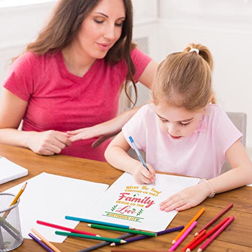 16 Pieces Inspirational Word Stencils Kit Large Motivational Stencil Reusable Phrase Word Template Family Sign Stencils for Painting on Wood, Porch, Front Door, Home Decor(11.8x11.8Inch)