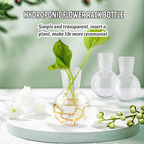 6PCs Transparent Vase for Hydroponic Silicone Epoxy Resin Mold,Clear Plastic Bottle for Propagation Station,Home Desktop Decoration - size: Vase