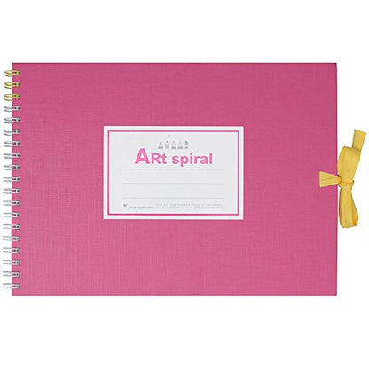 Maruman S311-08 Sketchbook Art Spiral F1 Thick Drawing Paper, 24 Sheets, Pink - color: Pink, size: F1 (5.83" x 8.27")