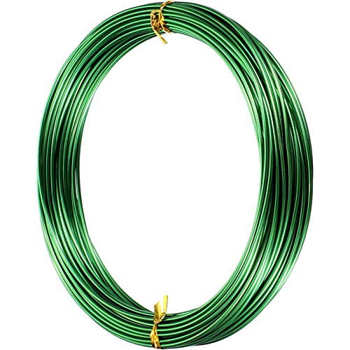 1 Roll Tecunite Aluminum Wire Craft Wire, 10 M X 1.5 mm, Green | TecUnite Aluminum Craft Wire for Sculpting,10 M X 1.5 Mm,Green,1 Roll - color: Green, size: 10000 mm x 1.5 mm
