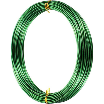 1 Roll Tecunite Aluminum Wire Craft Wire, 10 M X 1.5 mm, Green | TecUnite Aluminum Craft Wire for Sculpting,10 M X 1.5 Mm,Green,1 Roll - color: Green, size: 10000 mm x 1.5 mm
