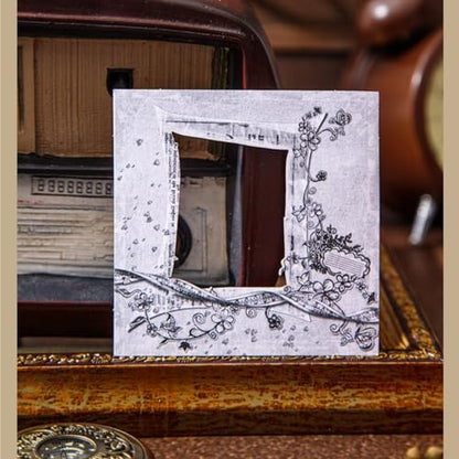 60 Sheets Romantic Floral Frame Stickers for Scrapbooking - color: Memories in an Instant