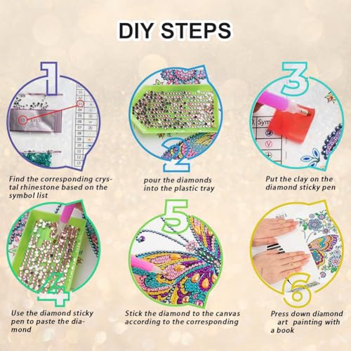 Stalente Diamond Painting Kits for Adults Seahorse, 5D Special Shape Diamond Art Kits for Beginners, Crystal Rhinestones Diamond Painting for Home Wall Decoration Gift 12×12inch Animal