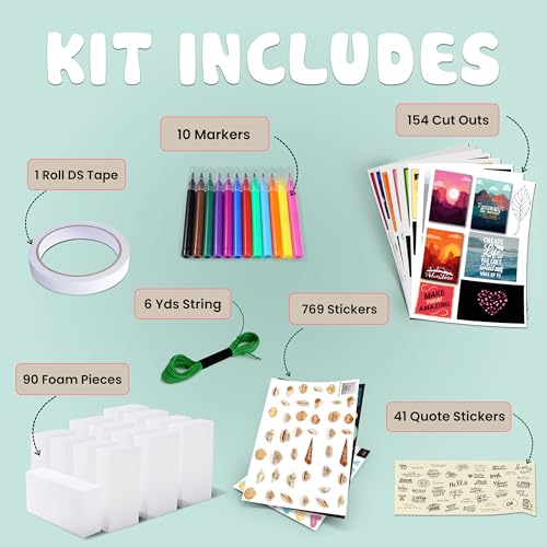 Hapinest DIY Wall Collage Kit for Tween and Teen Girls, Gifts for Ages 10 11 12 13 14 Years Old and Up Cute Trendy Bedroom Room Décor