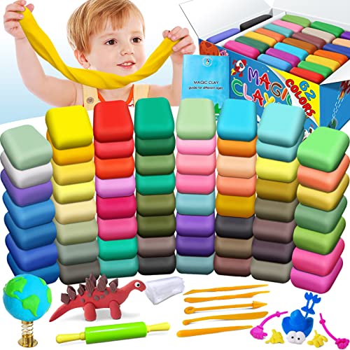 ESSENSON Modeling Clay Kit, 62 Colors, Age 3-12 - color: 62 Colors