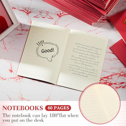 Mimorou 100 Pcs A5 Journals Notebooks Bulk,Red,Lined - color: Red, style: Lined