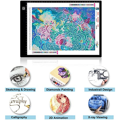 Diamond Painting Accessories A4 Light Pad Kit for Tracing Drawing Sketching