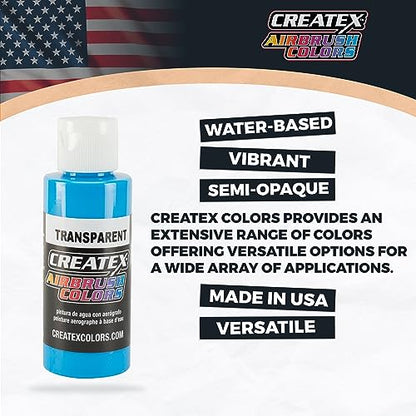 Transparent 12 CREATEX Airbrush Paint Colors Set