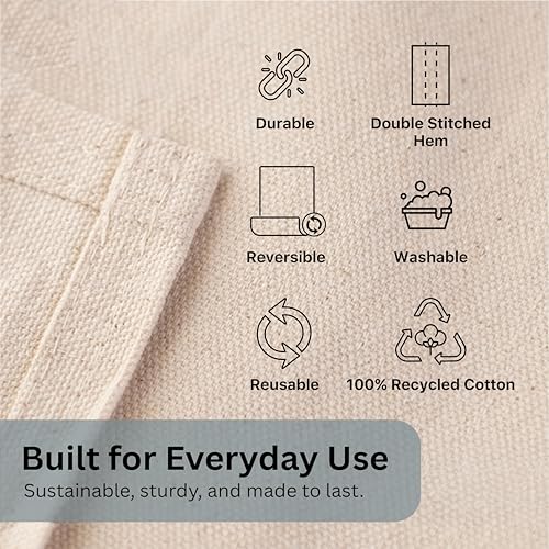 6x9ft Recycled Cotton All Purpose Canvas Tarp Cover Painter Drop Cloth-4Pk | Top Cotton Reusable Paint Drop Cloth,Canvas Tarp Cover for Painter, Furniture, Floor Protection, Painters Dropcloth - size: Pack of 4 - 6*9 Ft